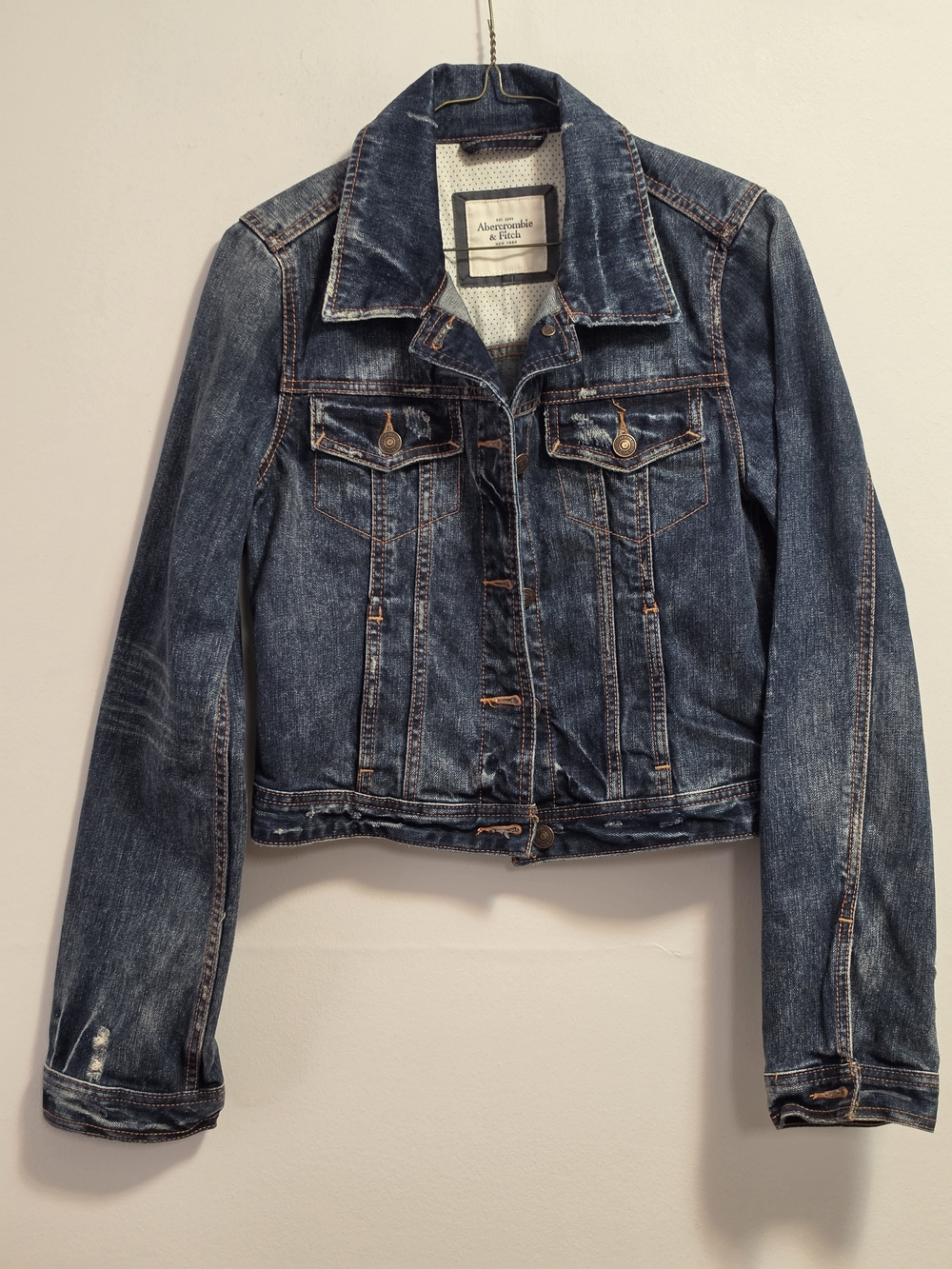 Abercrombie & Fitch Classic Indigo Denim Trucker Jacket
